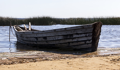 Image showing wooden boat