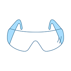 Image showing Icon Of Chemistry Protective Eyewear