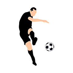 Image showing soccer silhoette