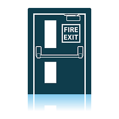 Image showing Fire Exit Door Icon