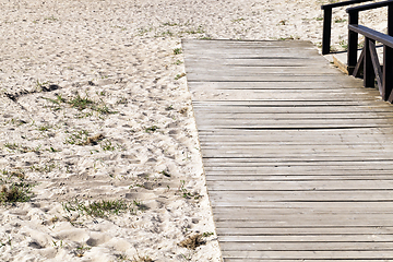 Image showing old wooden pier