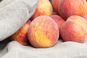 Image showing ripe large peaches