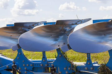 Image showing polished steel plows