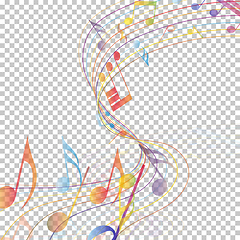 Image showing Multicolor musical