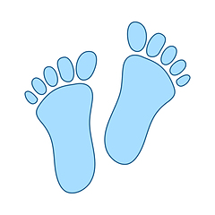 Image showing Foot Print Icon