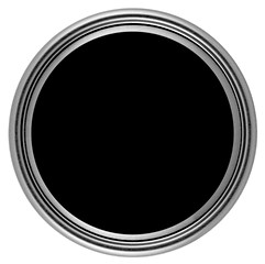 Image showing Circular button with metal frame