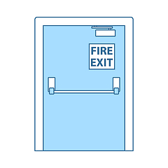 Image showing Fire Exit Door Icon