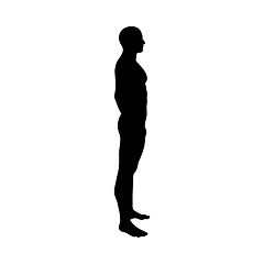 Image showing Standing Pose Man Silhouette