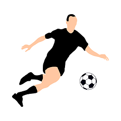 Image showing soccer silhoette