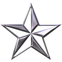 Image showing 3D Silver Star