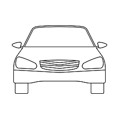 Image showing Sedan Car Icon