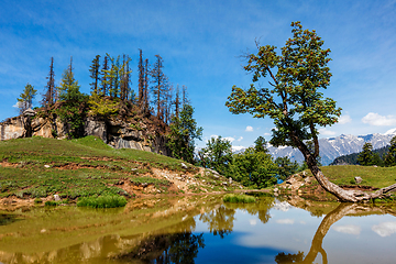 Image showing Indian Himalayan landscape in Himalayas