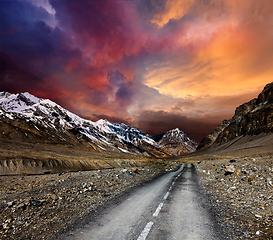 Image showing Road in mountains