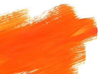 Image showing Orange hand drawn texture on white background