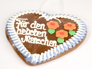 Image showing Gingerbread heart