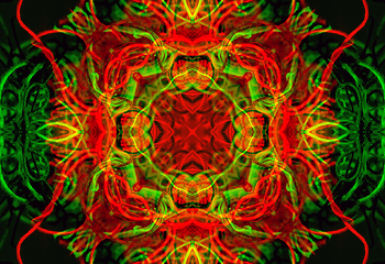 Image showing Abstract background with pattern from tangled threads 