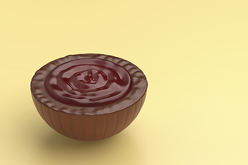 Image showing Chocolate candy with cherry filling
