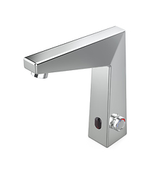 Image showing Silver automatic sensor faucet