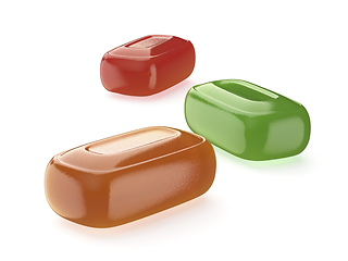 Image showing Colorful hard candies