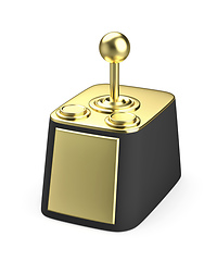 Image showing Gold computer joystick trophy