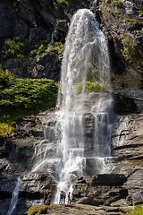 Image showing Steinsdalsfossen is a waterfall in Norway.