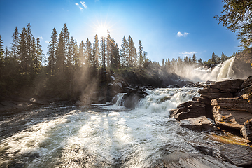 Image showing Ristafallet waterfall in the western part of Jamtland is listed