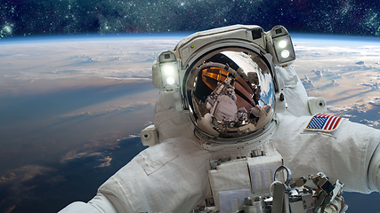 Image showing Astronaut in outer space