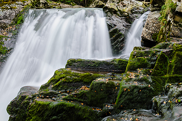 Image showing waterfall in the forest