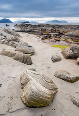 Image showing beach and rocks