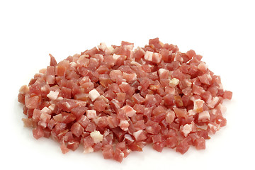 Image showing Diced bacon