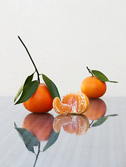 Image showing Ripe juicy tangerines