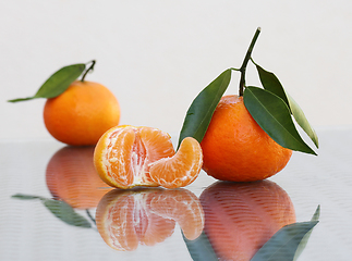 Image showing Juicy ripe tangerines