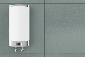 Image showing Digital storage water heater