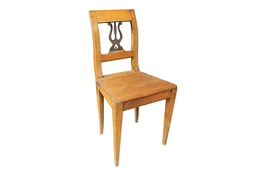 Image showing isolated wooden traditional chair