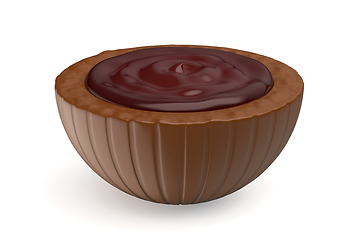 Image showing Chocolate candy with cherry filling

