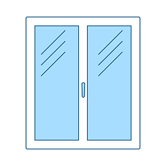 Image showing Icon Of Closed Window Frame