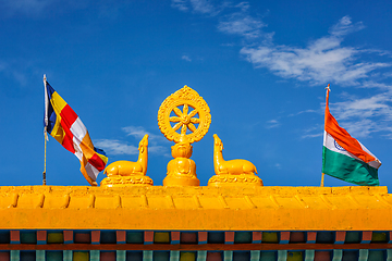 Image showing Buddhist Wheel of the Law