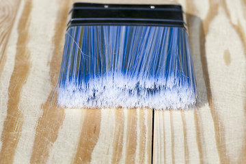 Image showing blue construction brush