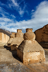 Image showing Gompas in Tabo monastery