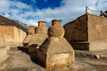 Image showing Gompas in Tabo monastery