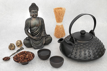 Image showing Kukicha Twig Green Tea Japanese Mindful Ceremony