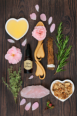 Image showing Love Potion and Aphrodisiac Magic Spell Ingredients