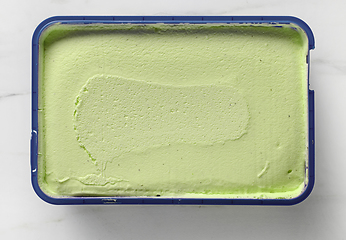 Image showing box of pistachio ice cream