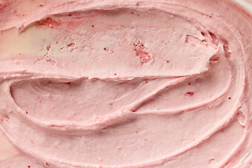 Image showing pink homemade ice cream