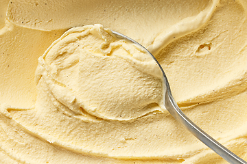 Image showing homemade vanilla ice cream