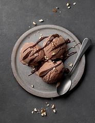 Image showing chocolate ice cream