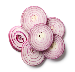 Image showing sliced red onion