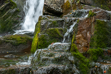 Image showing waterfall in the forest