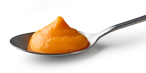 Image showing spoon of vegetable puree