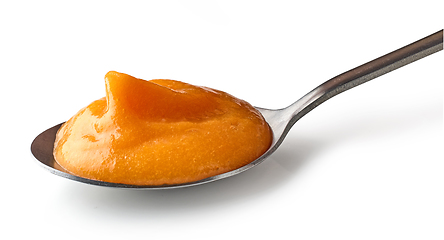 Image showing vegetable puree in spoon